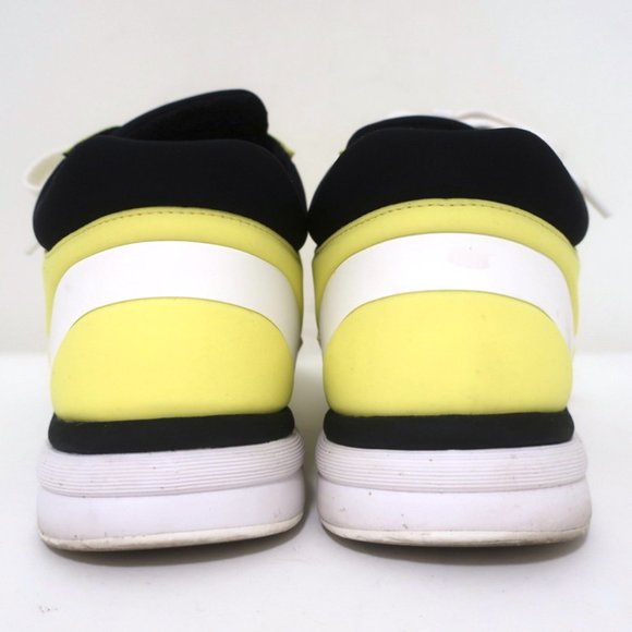 CHANEL CC LYCRA SNEAKERS NEON YELLOW SIZE 37 - Picture 9 of 12